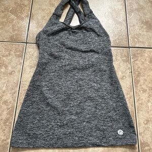 Gray Halter Neck Women's Top